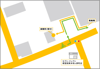 自転車・バイクでお越しの場合