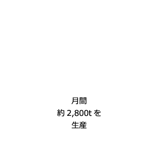 月間約2,800t生産